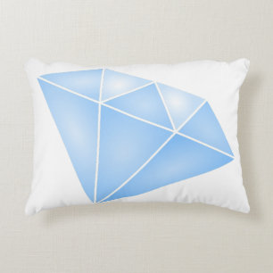 Shiny Blue Diamond Carat Dekokissen