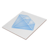 Shiny Blue Diamond Carat Fliese (Seite)