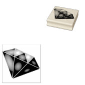 Shiny Blue Diamond Carat Gummistempel (Stempel)