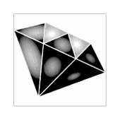 Shiny Blue Diamond Carat Gummistempel (Prägung)