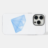 Shiny Blue Diamond Carat iPhone Hülle (Rückseite (Horizontal))