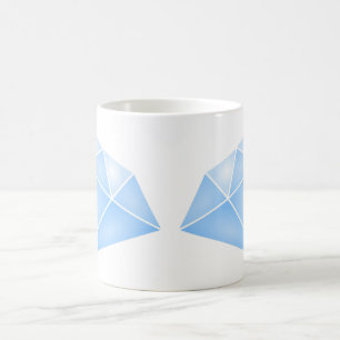 Shiny Blue Diamond Carat Kaffeetasse