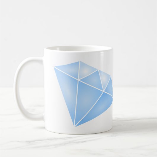 Shiny Blue Diamond Carat Kaffeetasse (Links)