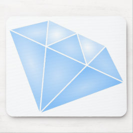 Shiny Blue Diamond Carat Mousepad