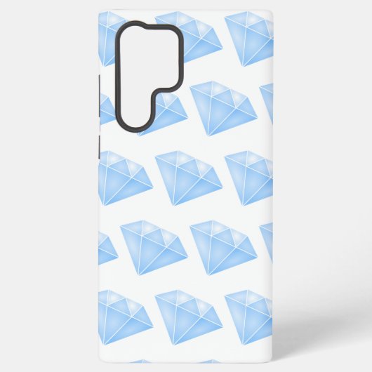 Shiny Blue Diamond Carat Samsung Galaxy Hülle (Rückseite)