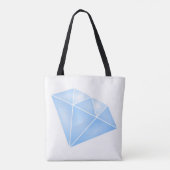 Shiny Blue Diamond Carat Tasche (Rückseite)