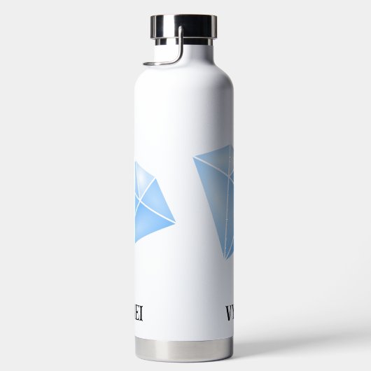Shiny Blue Diamond Carat Trinkflasche (Rechts)