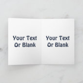 Shiny Blue Dreidel Feiertagskarte (Innenseite)