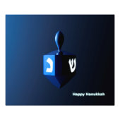 Shiny Blue Dreidel Fotodruck (Vorne)
