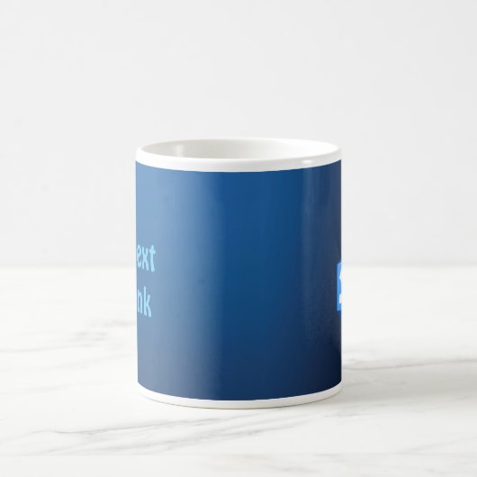 Shiny Blue Dreidel Kaffeetasse (Mittel)