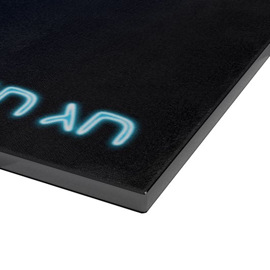 Shiny Blue Dreidel Schneidebrett (Ecke)