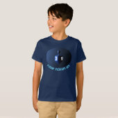 Shiny Blue Dreidel T-Shirt (Vorne ganz)