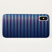 Shiny-blue gestreift Case-Mate iPhone hülle (Rückseite (Horizontal))