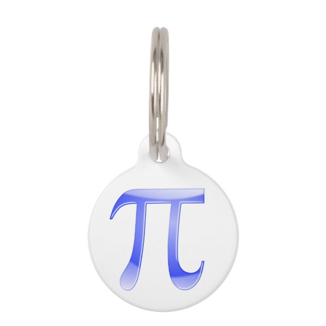 Shiny Blue Pi Symbol Tiernamensmarke (Vorderseite)