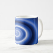 Shiny Blue Spiralmuster Kaffeetasse (VorderseiteRechts)