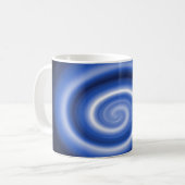 Shiny Blue Spiralmuster Kaffeetasse (Vorderseite Links)