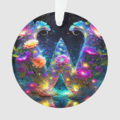 Shiny Blumenbrief W Ornament (Vorderseite)