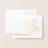 Shiny Bouquet-Karte Folienkarte (Vorderseite mit Umschlag)