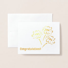 Shiny Bouquet-Karte Folienkarte