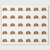 Shiny Brown Igel Geschenkpapier (Flach)
