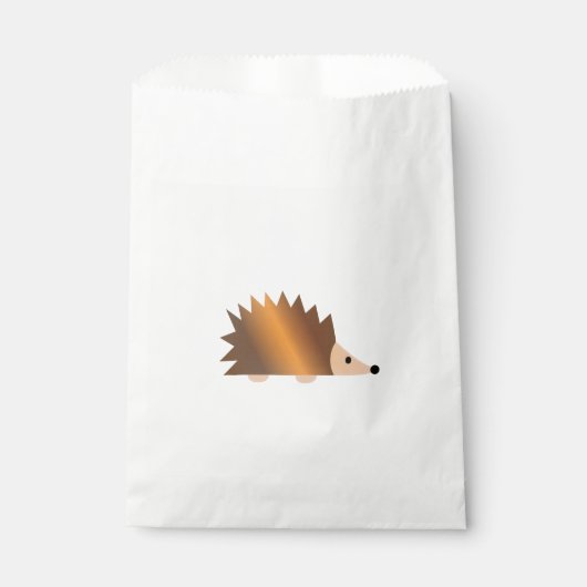 Shiny Brown Igel Geschenktütchen (Vorderseite)