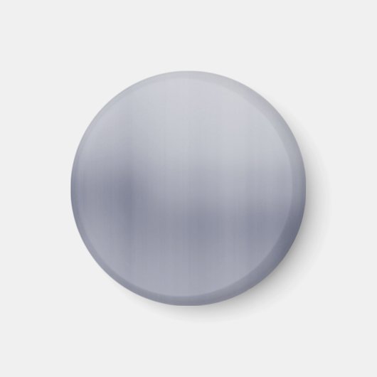 Shiny Brushed Aluminium texturiert Magnet (Vorne)