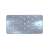 Shiny Brushed Star Metallstruktur Adressaufkleber (Vorne)