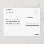 Shiny Burgundy und Gold Foto Abschluss Postkarte (Rückseite)