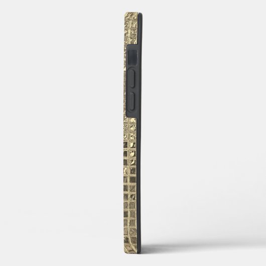 Shiny Champagne Gold Foil Plätze Case-Mate iPhone Hülle (Rückseite / Links)