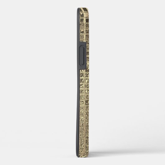 Shiny Champagne Gold Foil Plätze Case-Mate iPhone Hülle (Rückseite / Rechts)