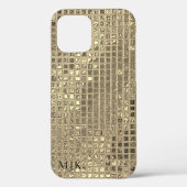 Shiny Champagne Gold Foil Plätze Case-Mate iPhone Hülle (Rückseite)