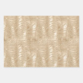 Shiny Champagne Gold Glam Animal Print Geschenkpapier Set (Vorderseite 2)