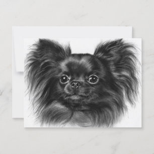 Shiny Charm - Handgemalte Chihuahua Art Postkarte