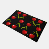Shiny Cherries Pattern Fußmatte (Schrägansicht)