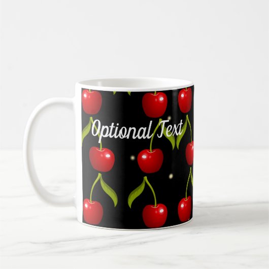 Shiny Cherries Pattern Kaffeetasse (Links)