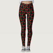 Shiny Cherries Pattern Leggings (Vorderseite)