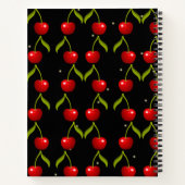 Shiny Cherries Pattern Notizblock (Rückseite)