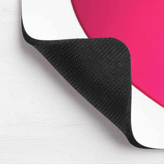 Shiny Cherry Red Heart Mousepad (Ecke)