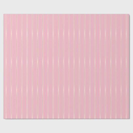 Shiny Chic Design Pink Gold Strickter Glamour Geschenkpapier (Flach)