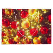 Shiny Christmas Ball Cluster Delight Große Geschenktüte (Rückseite)