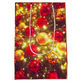 Shiny Christmas Ball Cluster Delight Mittlere Geschenktüte (Rückseite)