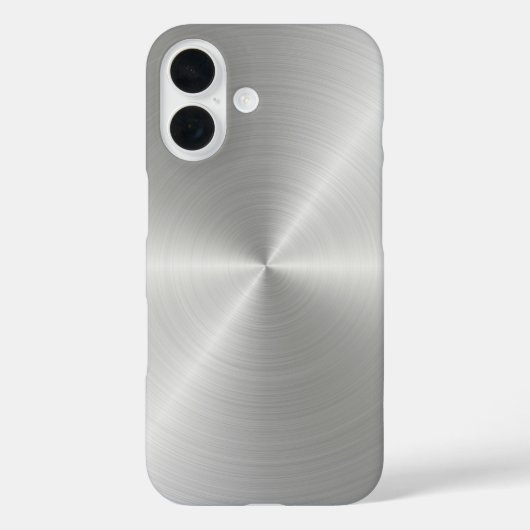 Shiny Circular Polished Metal Texture Case-Mate iPhone Hülle (Rückseite)