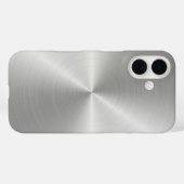 Shiny Circular Polished Metal Texture Case-Mate iPhone Hülle (Rückseite (Horizontal))