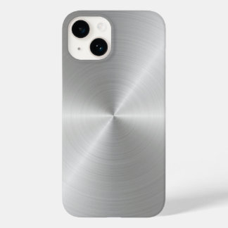 Shiny Circular Polished Metal Texture Case-Mate iPhone 14 Hülle