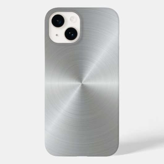Shiny Circular Polished Metal Texture Case-Mate iPhone Hülle (Rückseite)