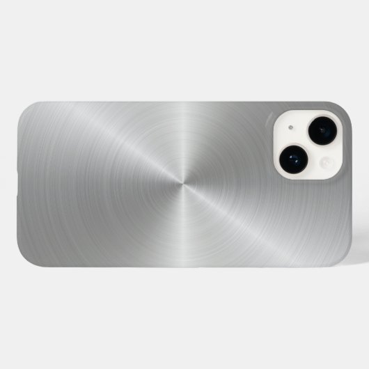Shiny Circular Polished Metal Texture Case-Mate iPhone Hülle (Rückseite (Horizontal))