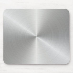 Shiny Circular Polished Metal Texture Mousepad
