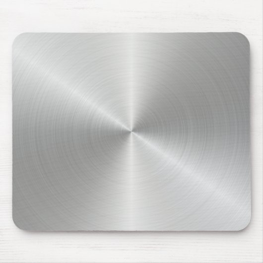 Shiny Circular Polished Metal Texture Mousepad (Vorne)