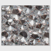 Shiny Clear Diamonds Geschenkpapier (Flach)