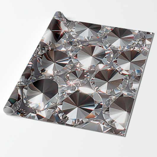 Shiny Clear Diamonds Geschenkpapier (Ungerollt)